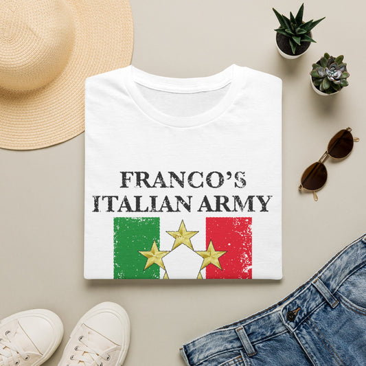 Italian Flag T-Shirt – "Franco's Italian Army" Vintage Est.1972