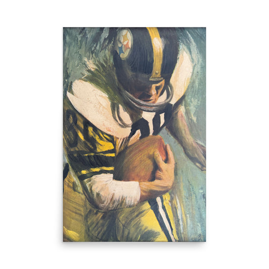 New! Vintage Pittsburgh Steelers David Boss 1960s 24x36 Painting Print Poster!