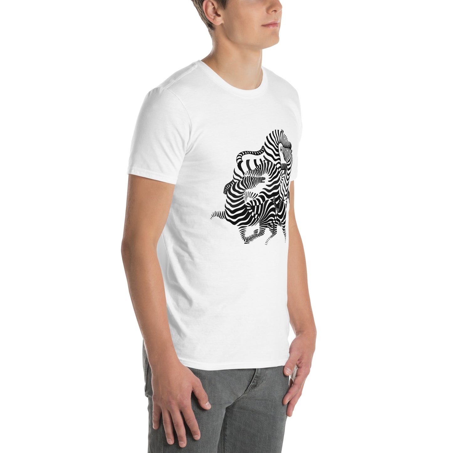Victor Vasarely Zebra Psychedelic Trippy Unisex Art T-Shirt
