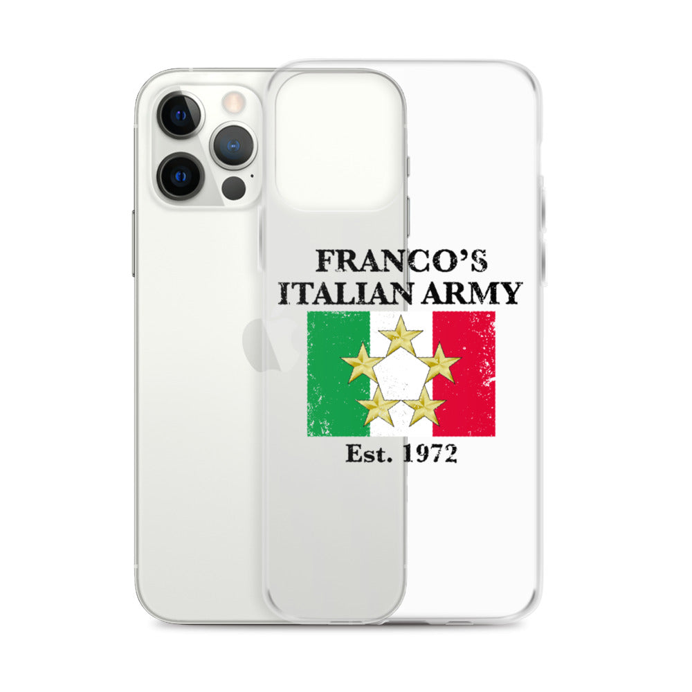 Franco's Italian Army Black Font iPhone Case