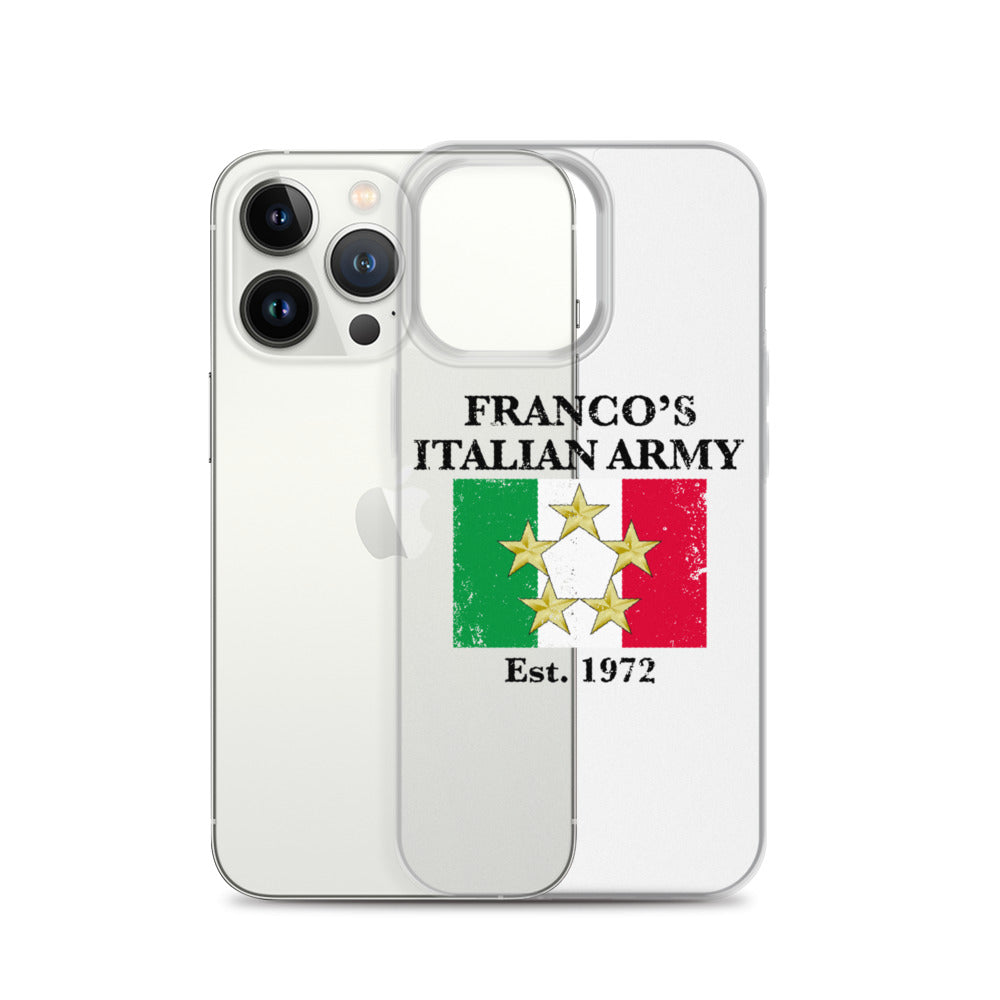Franco's Italian Army Black Font iPhone Case