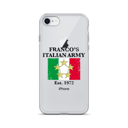 Franco's Italian Army Black Font iPhone Case