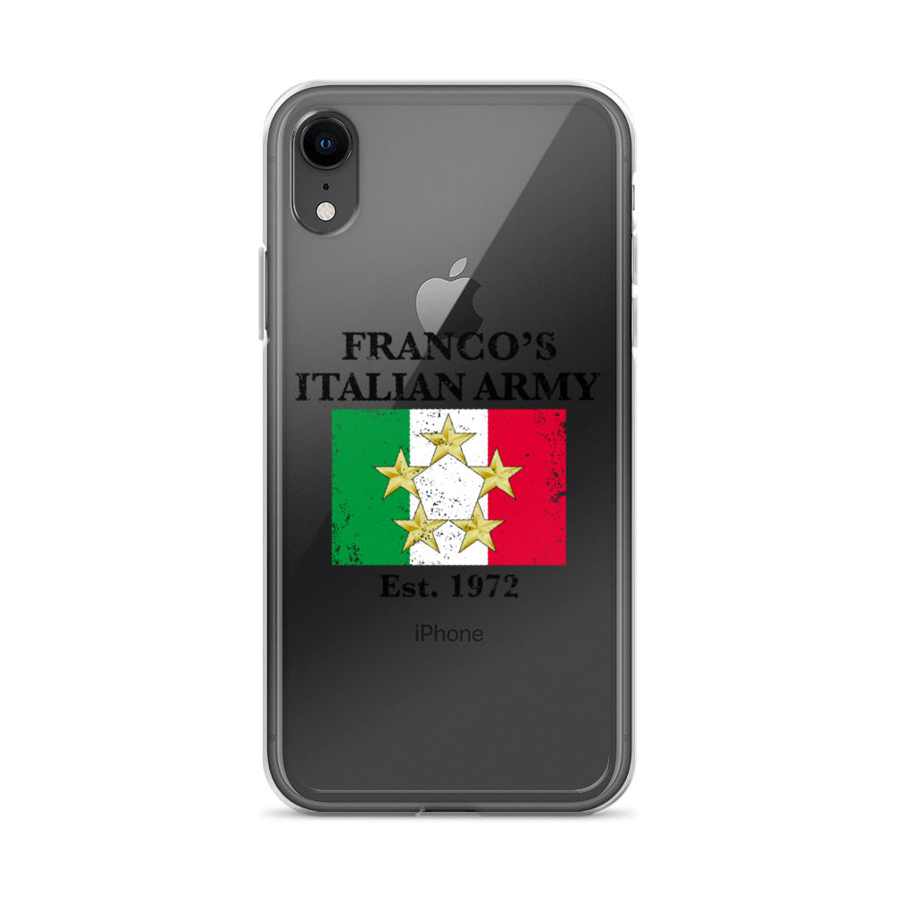 Franco's Italian Army Black Font iPhone Case
