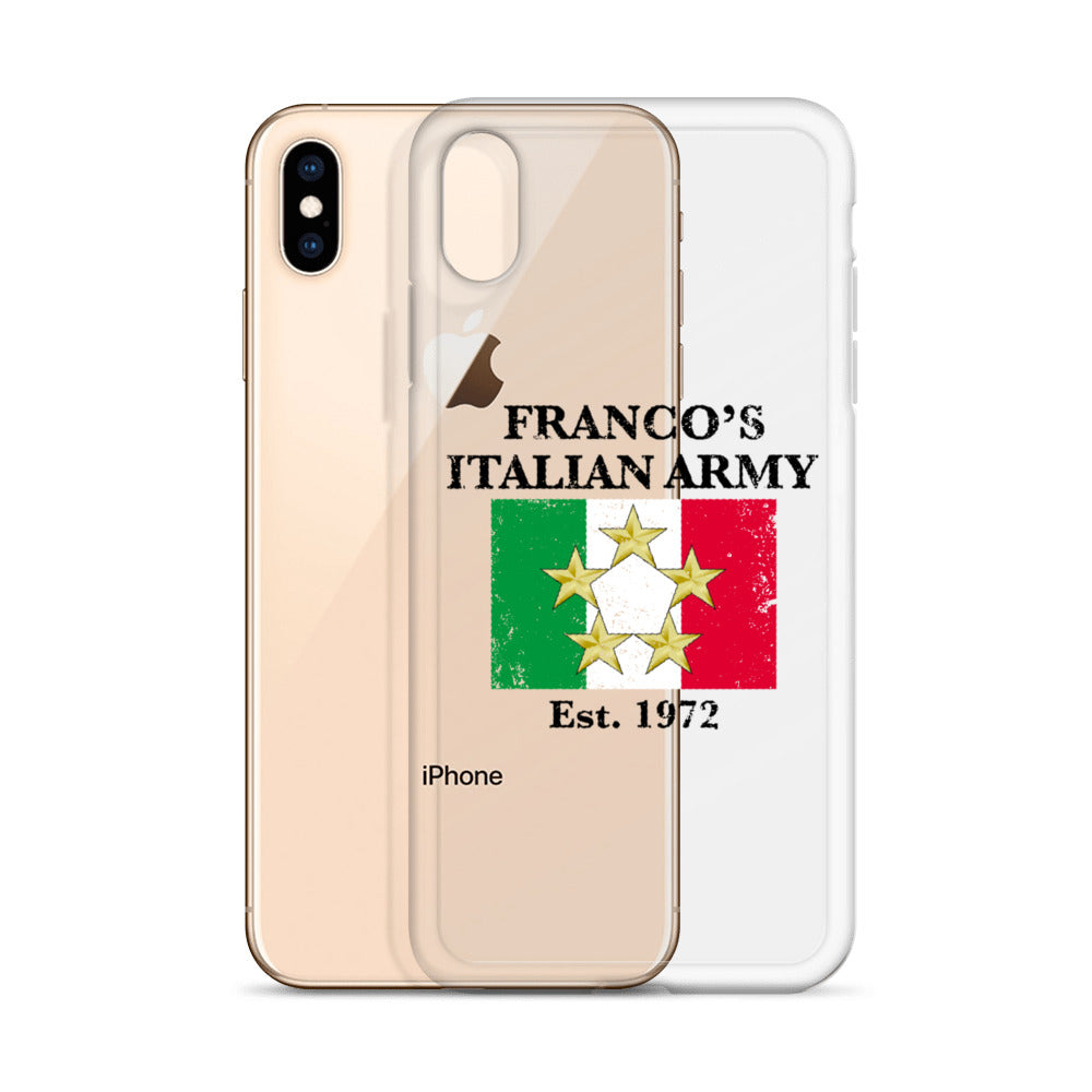 Franco's Italian Army Black Font iPhone Case