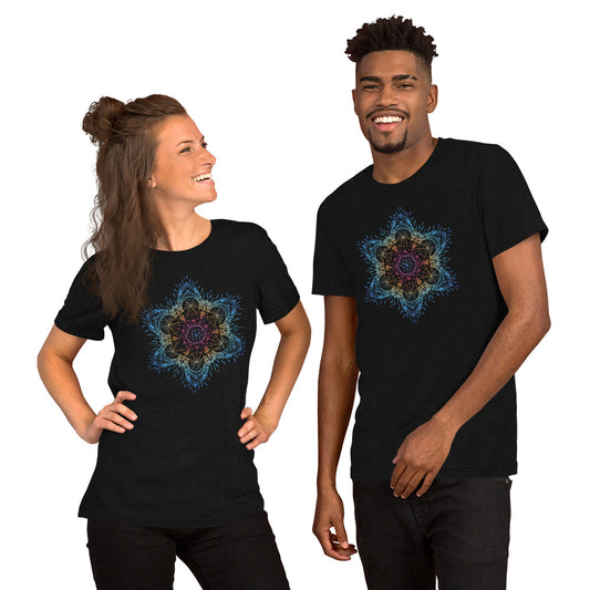 Sacred Geometry Metatron's Cube Mandala T-shirt