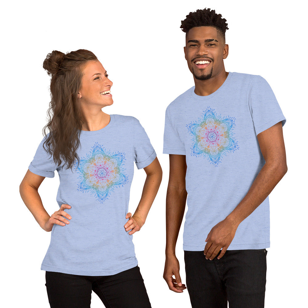 Sacred Geometry Metatron's Cube Mandala T-shirt