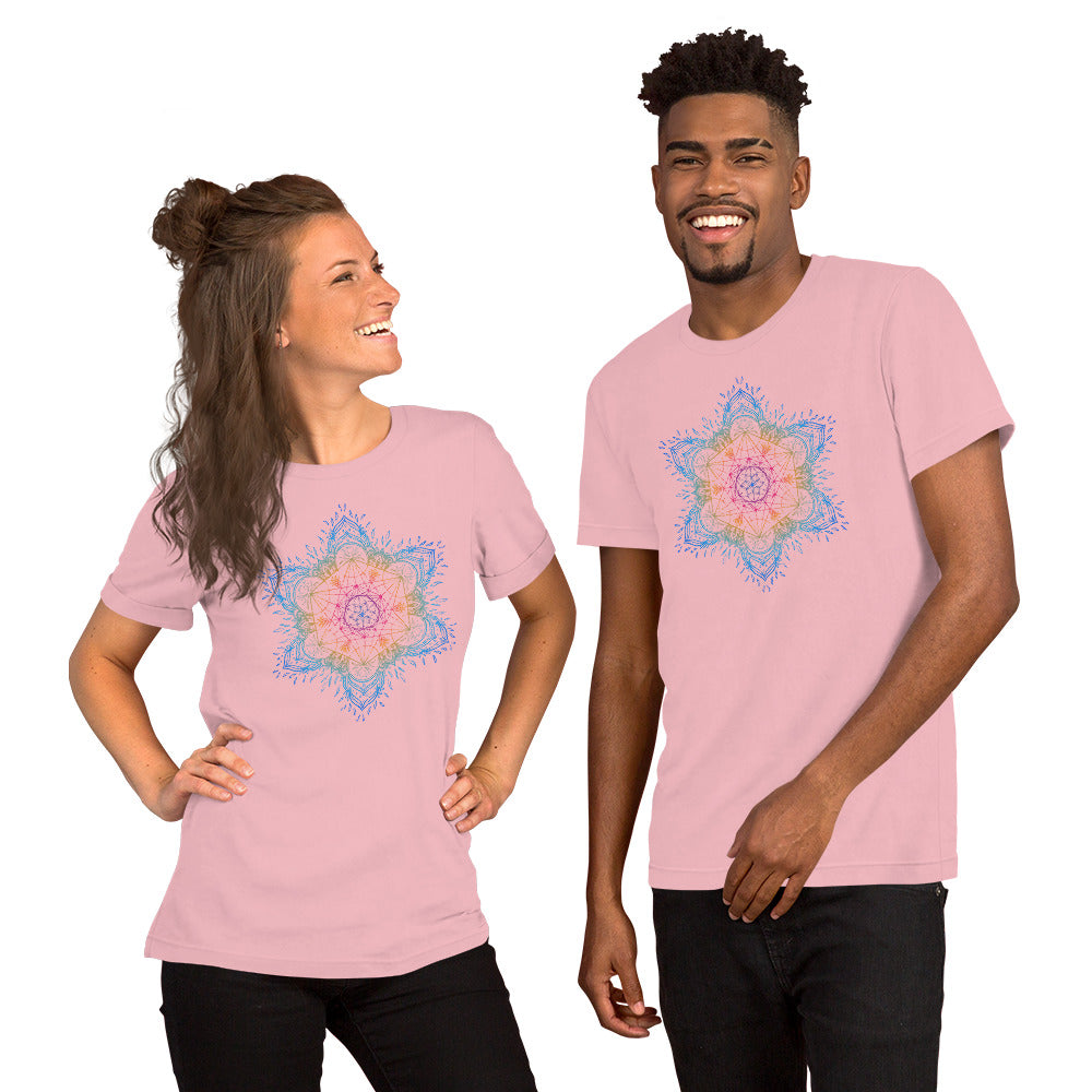 Sacred Geometry Metatron's Cube Mandala T-shirt