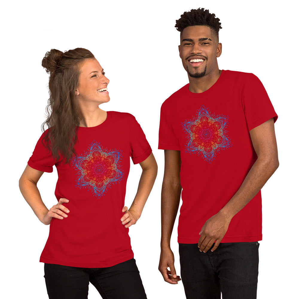 Sacred Geometry Metatron's Cube Mandala T-shirt