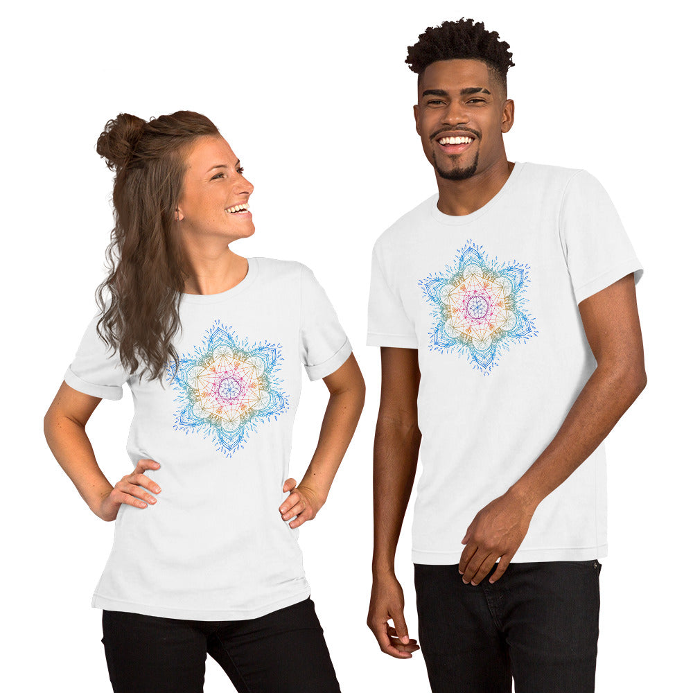Sacred Geometry Metatron's Cube Mandala T-shirt