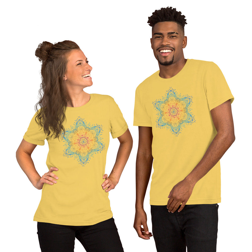 Sacred Geometry Metatron's Cube Mandala T-shirt