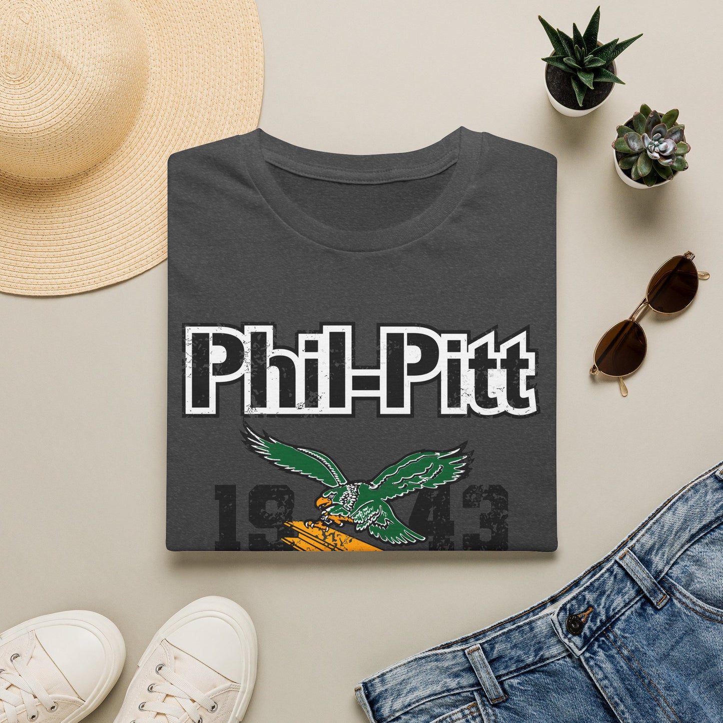 Phil-Pitt Eagles 1943 Vintage Graphic T-Shirt