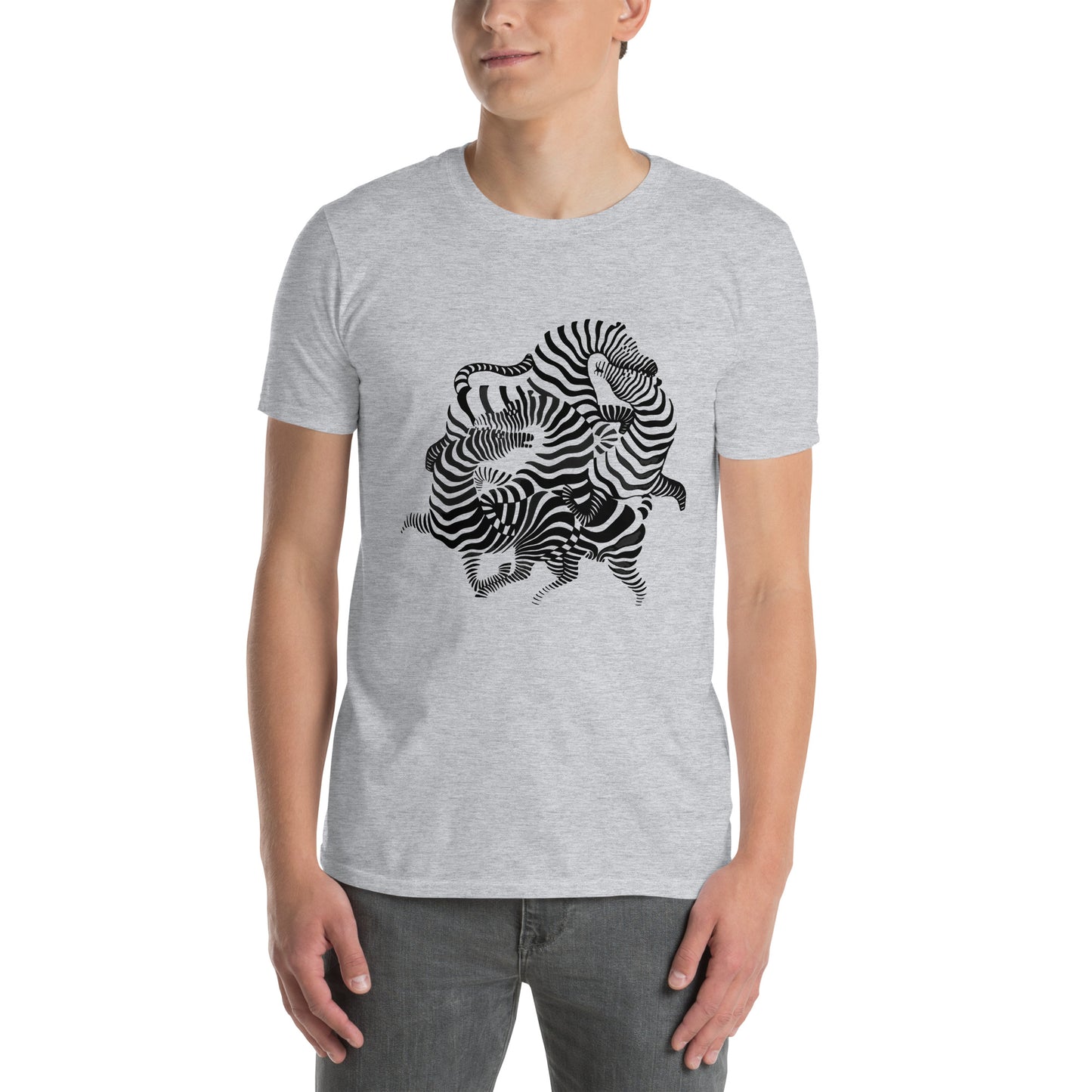 Victor Vasarely Zebra Psychedelic Trippy Unisex Art T-Shirt
