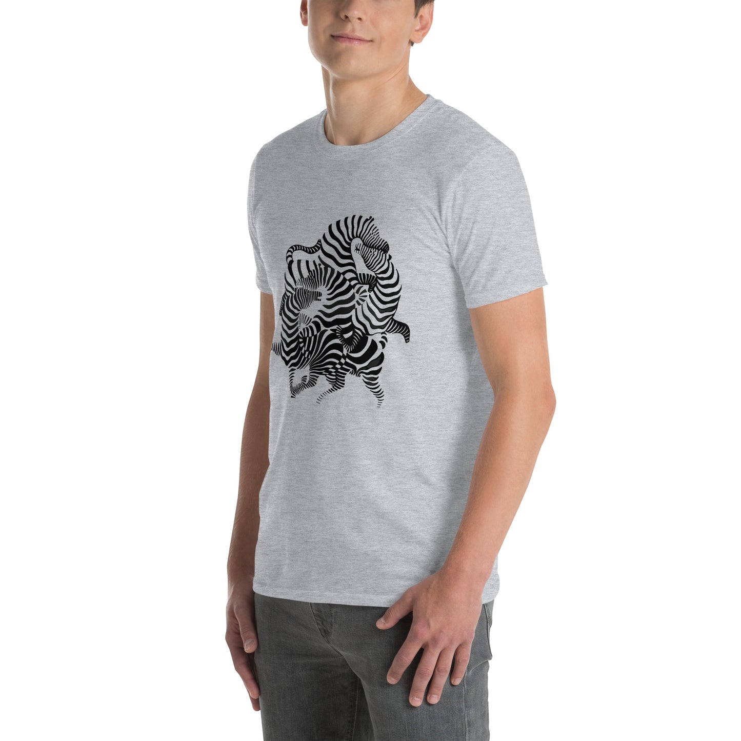 Victor Vasarely Zebra Psychedelic Trippy Unisex Art T-Shirt