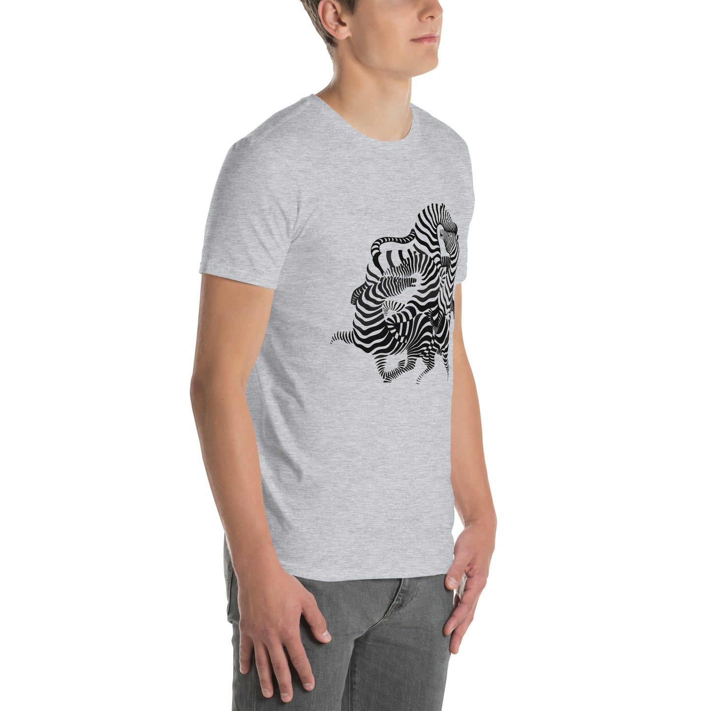 Victor Vasarely Zebra Psychedelic Trippy Unisex Art T-Shirt