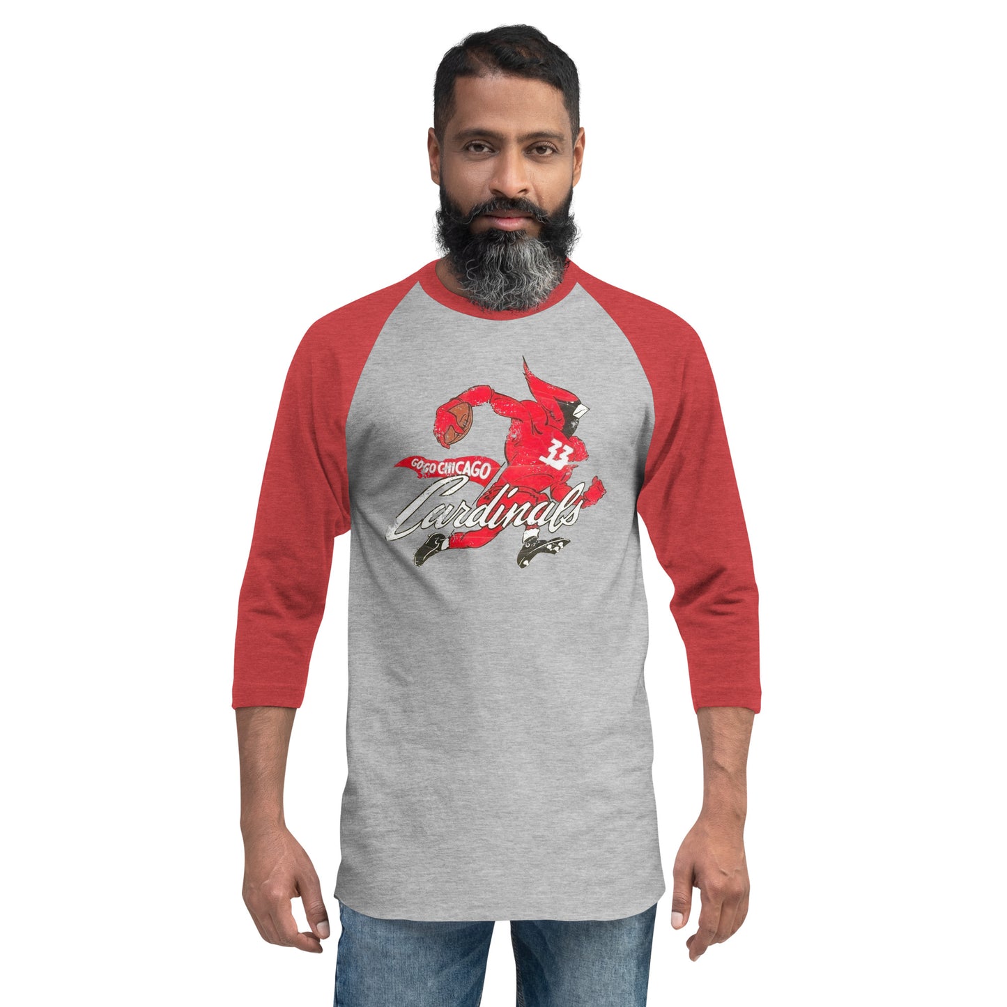 Vintage NFL Chicago (Arizona) Cardinals 3/4 sleeve raglan shirt