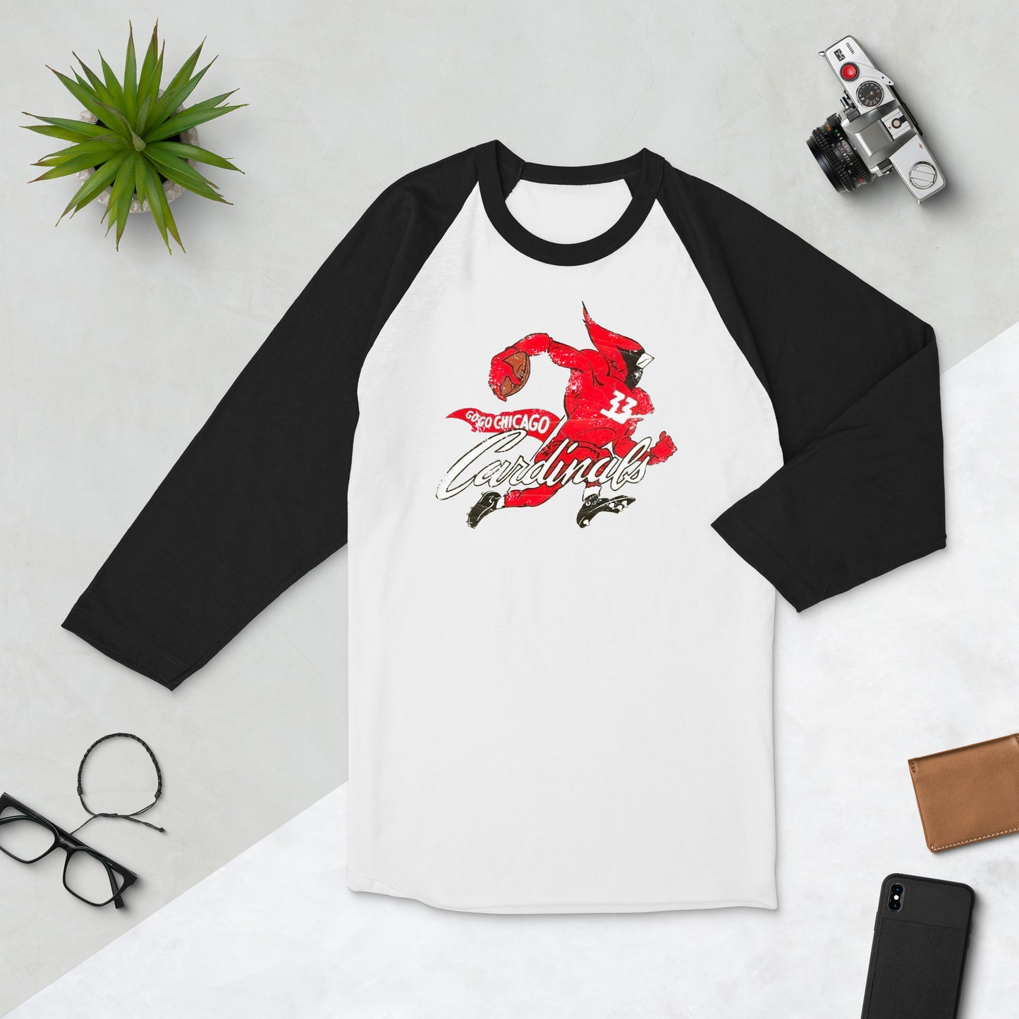 Vintage NFL Chicago (Arizona) Cardinals 3/4 sleeve raglan shirt