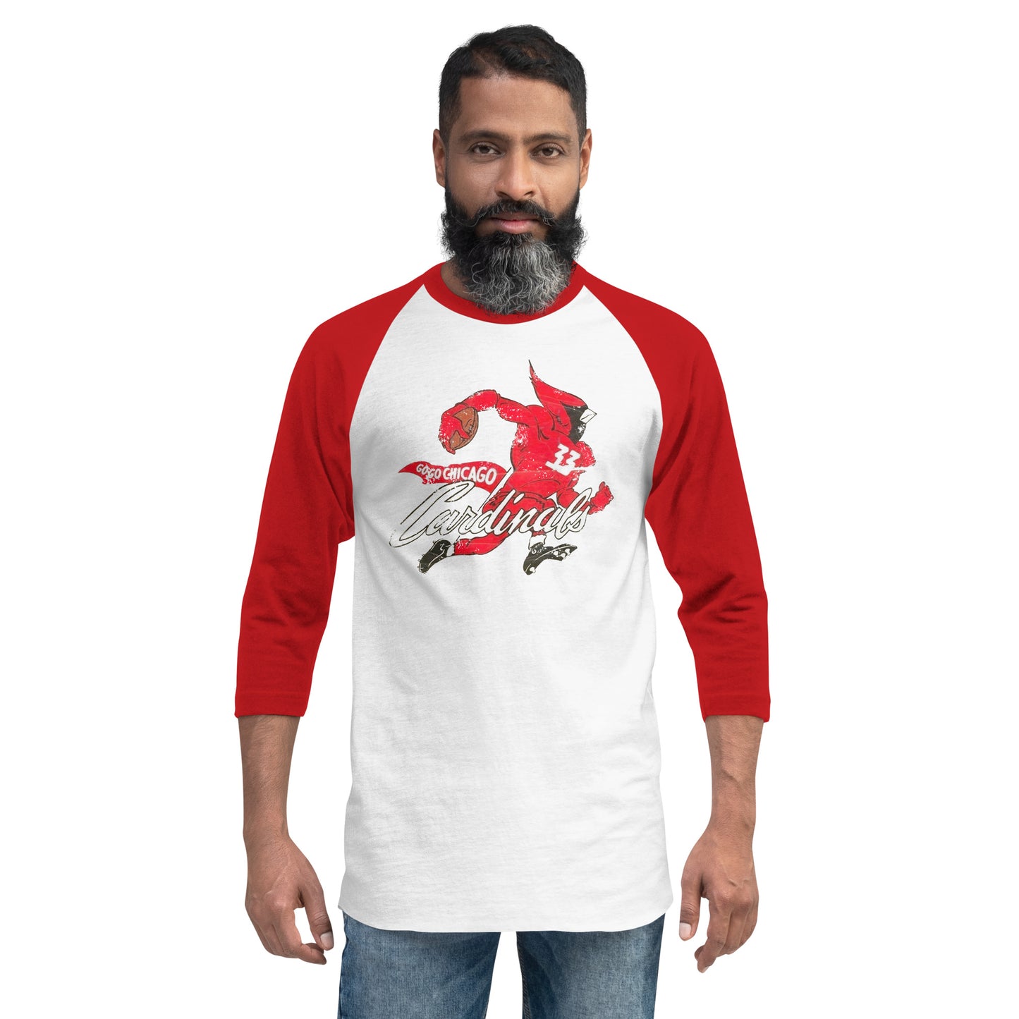 Vintage NFL Chicago (Arizona) Cardinals 3/4 sleeve raglan shirt